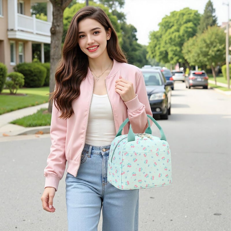 BLUBOON Lunch Box for Women Cute Lunch Bag Reusable Insulated Lunch Bags Large Capacity Lunchbox Cooler for Work Picnic or Travel - Image 2